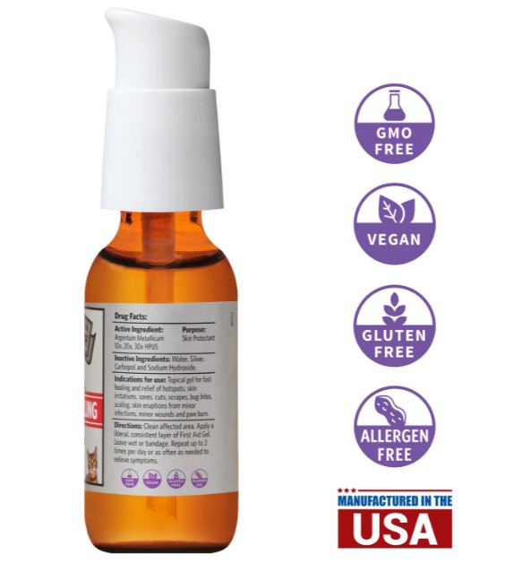 PETS First Aid Gel - Pump - 1 oz