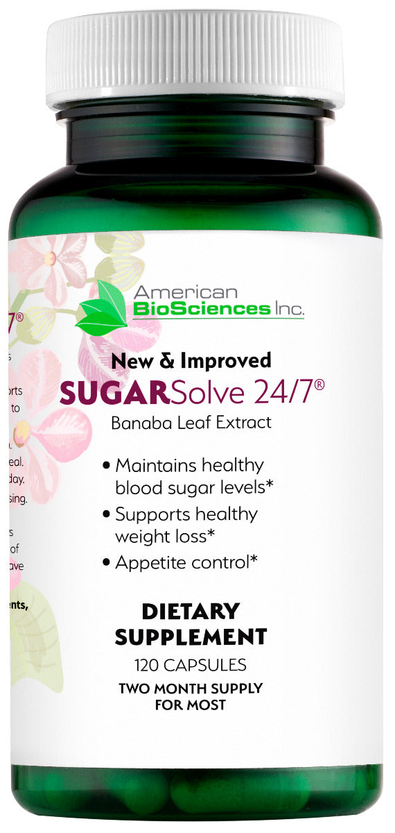 Sugar Solve 24/7 New and Improved Formula 120 Capsules