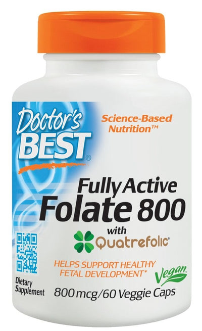 Fully Active Folate 800 mcg 60 Veggie Caps