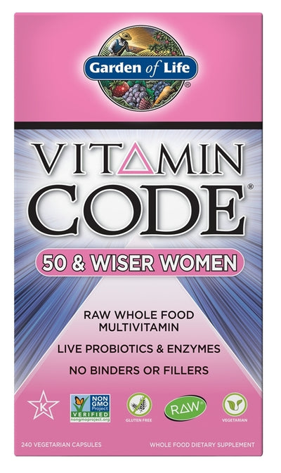 Vitamin Code 50 & Wiser Women 240 Vegetarian Capsules