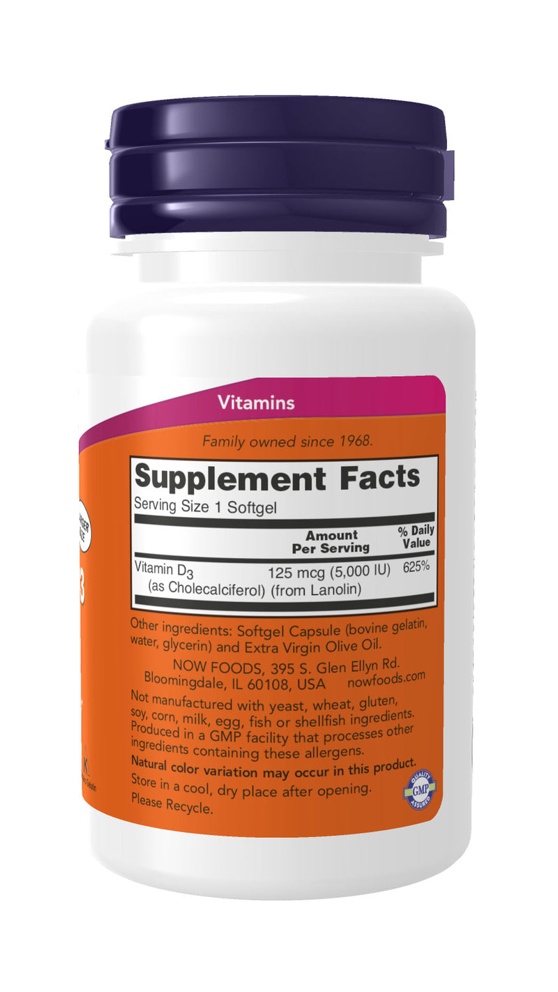 Vitamin D-3 5,000 IU 240 Softgels