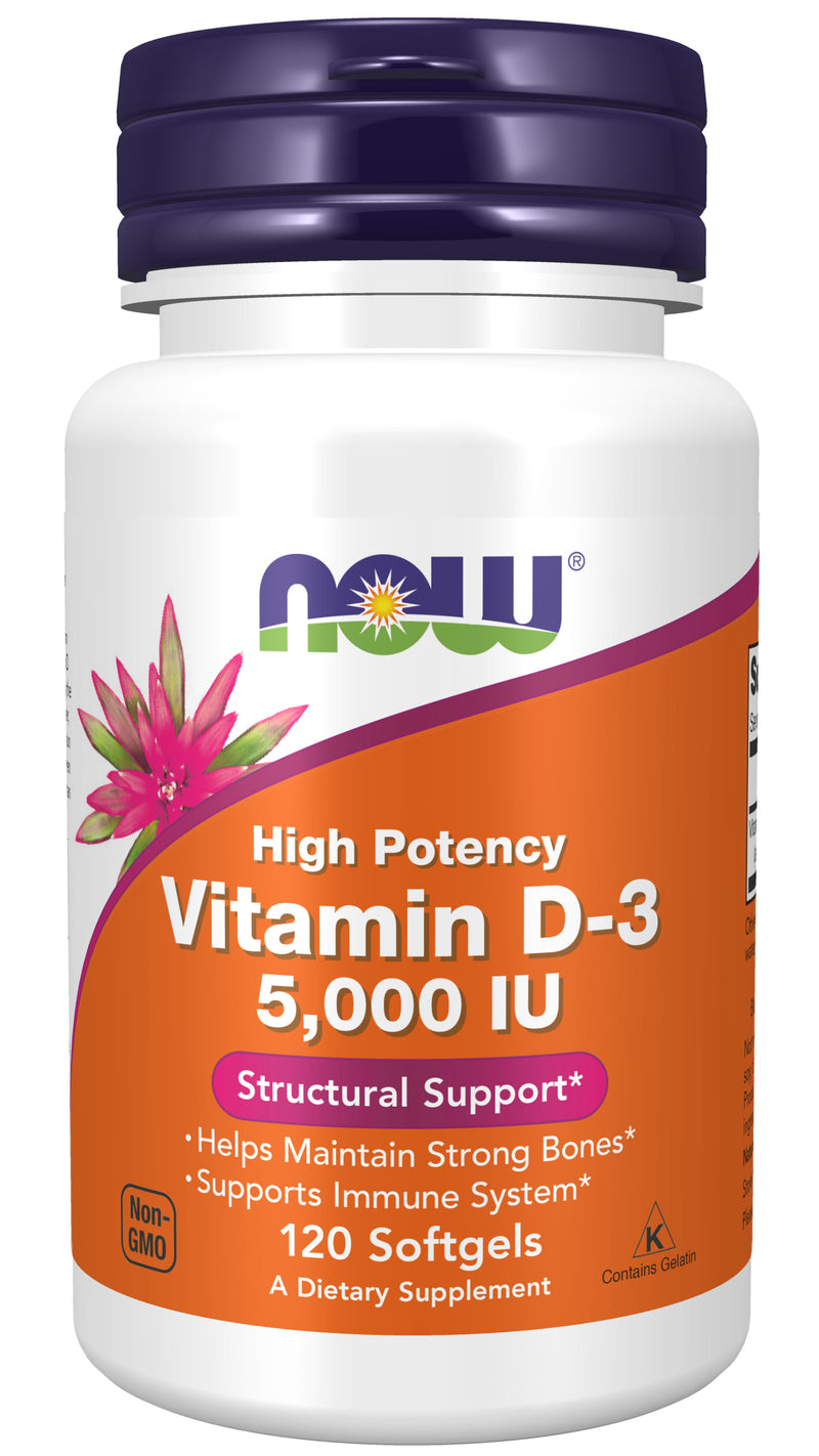 Vitamin D-3 5,000 IU 120 Softgels