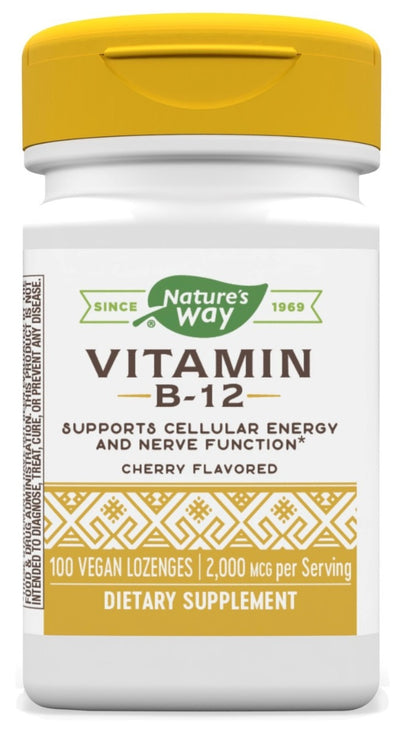 Vitamin B-12 Cherry Flavored 2,000 mcg 100 Lozenges