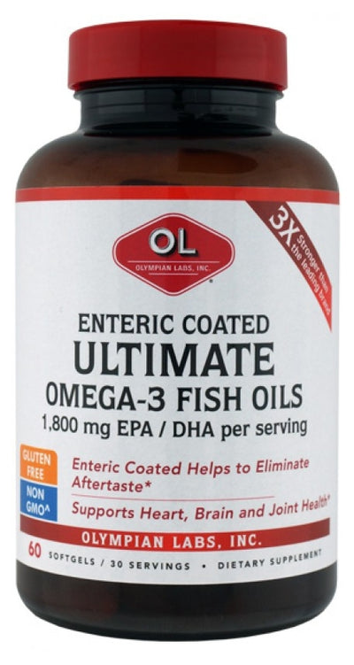 Ultimate Omega-3 Fish Oils Enteric Coated 60 Softgels