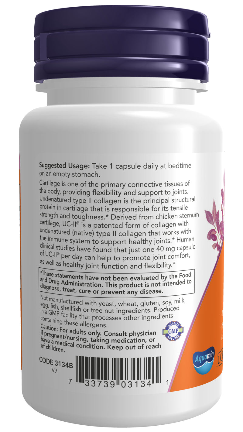 UC-II With Undenatured Type II Collagen 60 Veg Capsules