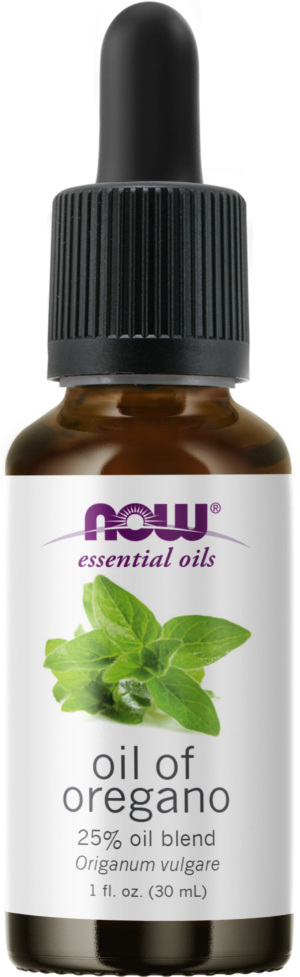 NOW Essential Oils, Oil of Oregano, 25% Blend of Pure Oregano Oil in Pure Olive Oil, Comforting Aromatherapy Scent, Steam Distilled, Vegan, Child Resistant Cap, 1-Ounce